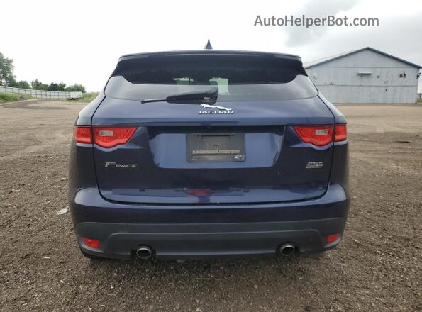 SADCJ2FX2JA257588 2018 JAGUAR F-PACE Blue Vista trasera