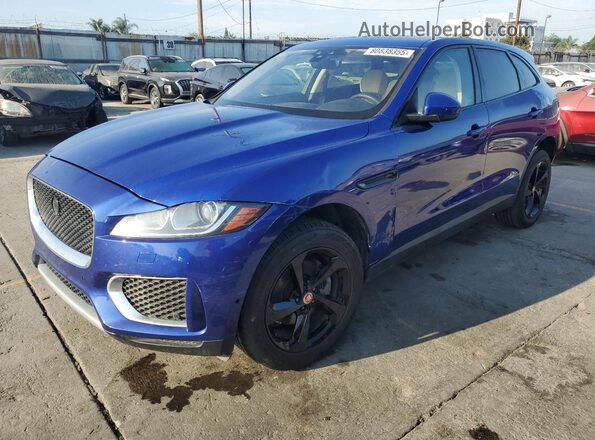 SADCJ2FX8LA633102 2020 JAGUAR F-PACE Синий Передняя левая четверть