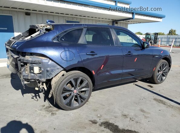 SADCL2EV8JA262532 2018 JAGUAR F-PACE Blue Trasero derecho