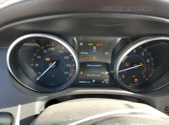 SADCL2EV8JA262532 2018 JAGUAR F-PACE Blue Vista del cuadro de instrumentos