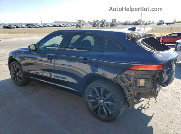 SADCL2EV8JA262532 2018 JAGUAR F-PACE Blue Trasero izquierdo