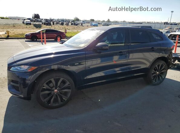 SADCL2EV8JA262532 2018 JAGUAR F-PACE Blue Vista tres cuartos delantera izquierda
