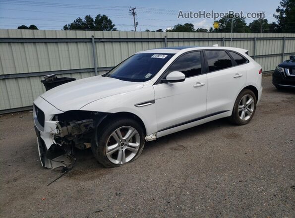 SADCL2FX4JA323469 2018 JAGUAR F-PACE White Vista tres cuartos delantera izquierda