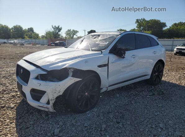 SADCL2GX9JA322431 2018 JAGUAR F-PACE White Vista tres cuartos delantera izquierda