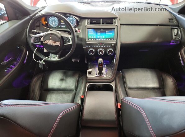 SADF12FX8L1Z80622 2020 JAGUAR E-PACE Оранжевый Вид панели приборов