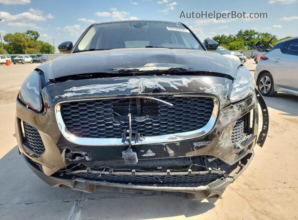 SADFJ2FX2J1Z31297 2018 JAGUAR E-PACE Black Widok z przodu