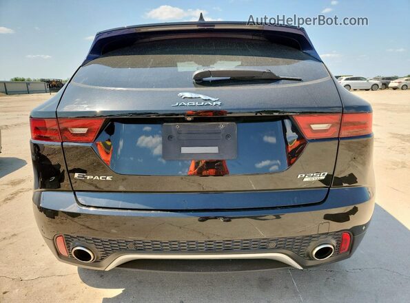 SADFJ2FX2J1Z31297 2018 JAGUAR E-PACE Black Widok z tyłu