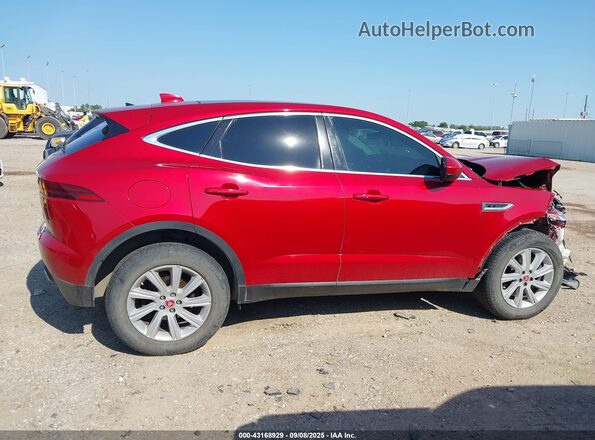 SADFJ2FX8K1Z40930 2019 JAGUAR E-PACE Красный Вид задней части салона