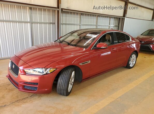 SAJAD4FX1JCP34331 2018 JAGUAR XF Red წინა მარცხენა ხედი სამი მეოთხედიდან