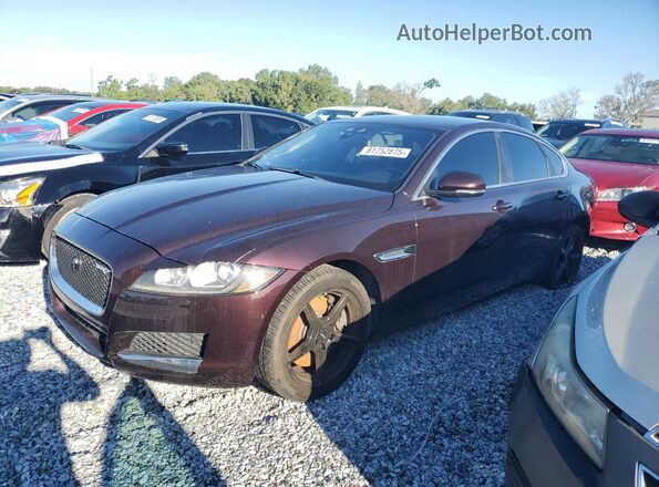 SAJBD4BV3GCY17762 2016 JAGUAR XF Burgundy Przód lewy
