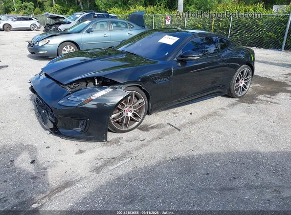 SAJDF1FVXJCK47908 2018 JAGUAR F-TYPE Черный Передняя левая четверть