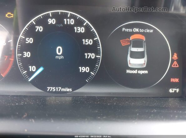 SAJWJ2GD4H8W04869 2017 JAGUAR XJ Black Widok tylnych siedzeń