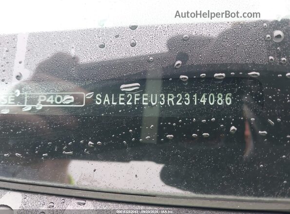 SALE2FEU3R2314086 2024 LAND ROVER DEFENDER Черный Вид подкапотного пространства