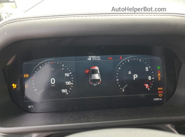 SALE3ERU5M2044272 2021 LAND ROVER DEFENDER Серый Вид щитка приборов