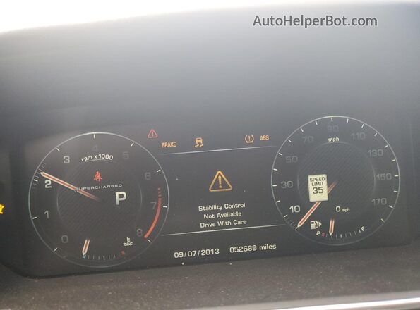 SALGS3EF8GA307517 2016 LAND ROVER RANGE Gray ხელსაწყოთა პანელის ხედი