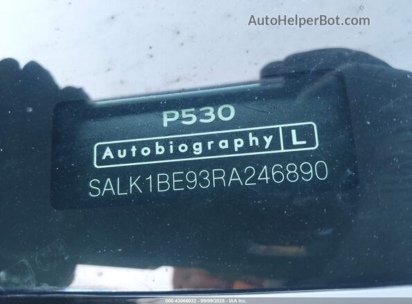 SALK1BE93RA246890 2024 LAND ROVER RANGE ROVER Белый 