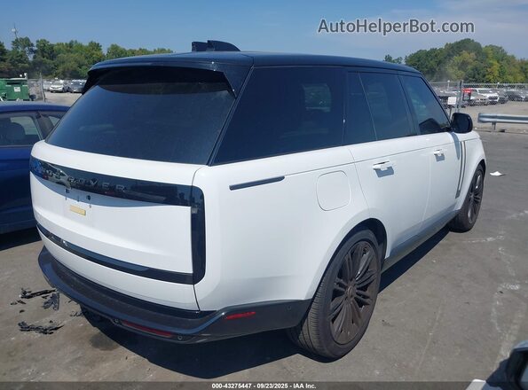 SALKP9FU8SA279318 2025 LAND ROVER RANGE ROVER White Задня права чверть