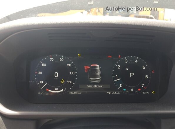 SALRJ2EX0R2495073 2024 LAND ROVER DISCOVERY White Widok zestawu wskaźników