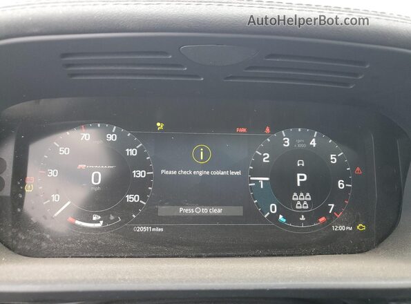 SALRM4EU3P2484414 2023 LAND ROVER DISCOVERY White ხელსაწყოთა პანელის ხედი