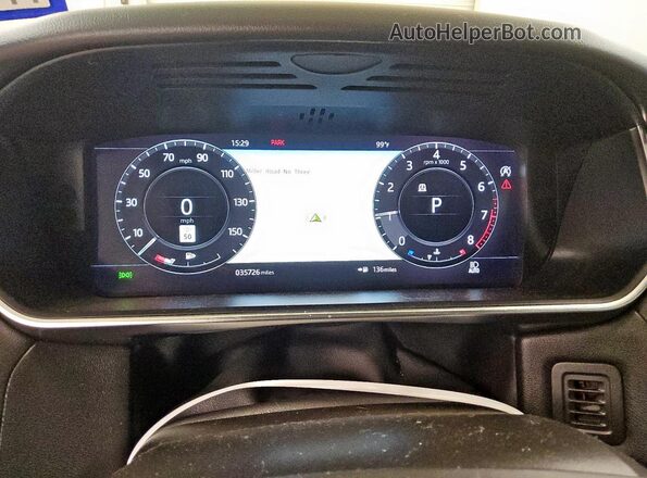 SALWR2SUXNA231655 2022 LAND ROVER RANGE Black ხელსაწყოთა პანელის ხედი