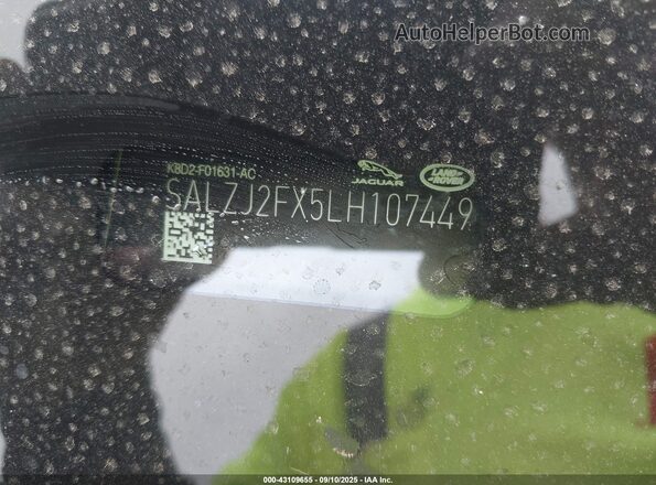 SALZJ2FX5LH107449 2020 LAND ROVER RANGE ROVER EVOQUE Black 