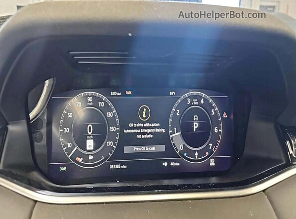 SALZP2FX1LH080541 2020 LAND ROVER RANGE ROVER Белый Вид панели приборов