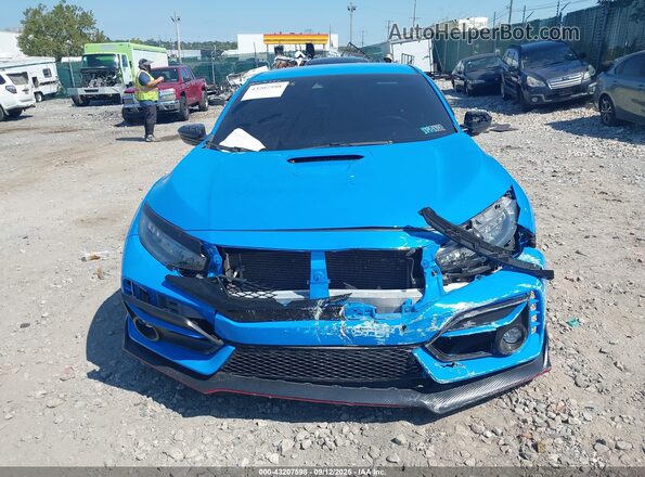 SHHFK8G79MU203853 2021 HONDA CIVIC TYPE R Blue Vista del cuadro de instrumentos