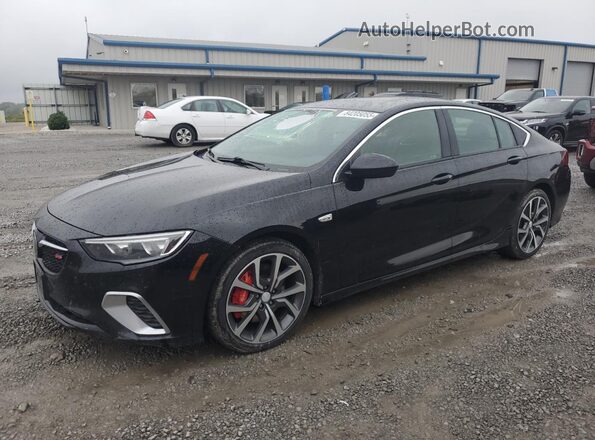 W04GS6SS3J1166044 2018 BUICK REGAL Black წინა მარცხენა ხედი სამი მეოთხედიდან