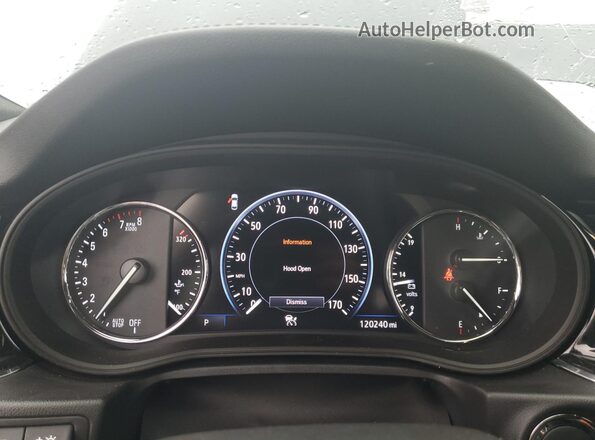 W04GS6SS3J1166044 2018 BUICK REGAL Black ხელსაწყოთა პანელის ხედი