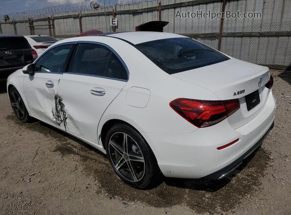 W1K3G4EB2MJ304821 2021 MERCEDES-BENZ A Белый Задняя левая четверть