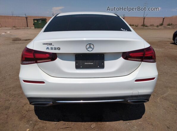 W1K3G4EB9LJ233101 2020 MERCEDES-BENZ A White Rear view