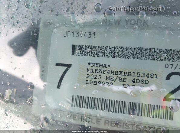 W1KAF4HBXPR153481 2023 MERCEDES-BENZ C-CLASS Blue Vista del cuadro de instrumentos