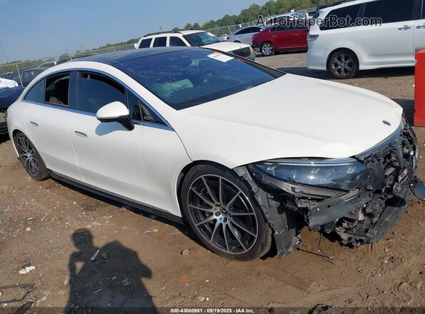 W1KCG4EB0NA001652 2022 MERCEDES-BENZ EQS 580 White Przód prawy