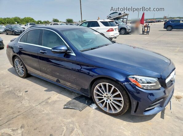W1KWF8DB0MR648447 2021 MERCEDES-BENZ C Blue Передня права чверть