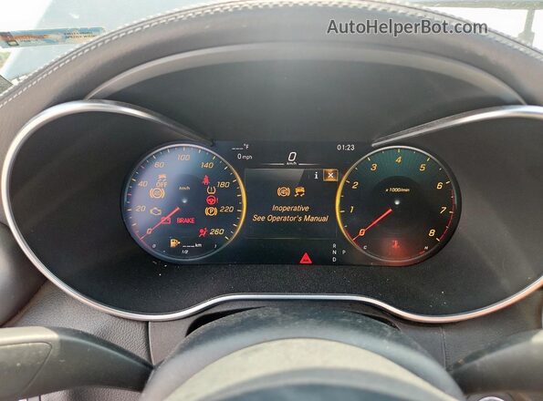 W1KWF8DB0MR648447 2021 MERCEDES-BENZ C Blue Вид щитка приладів