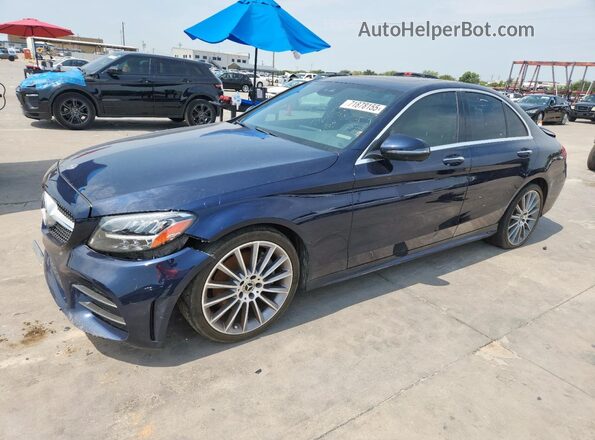 W1KWF8DB0MR648447 2021 MERCEDES-BENZ C Blue Передня ліва чверть