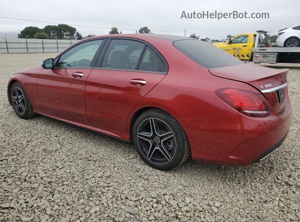 W1KWF8DB4MR620022 2021 MERCEDES-BENZ C Красный Задняя левая четверть