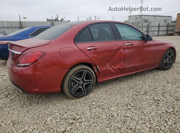W1KWF8DB4MR620022 2021 MERCEDES-BENZ C Красный Задняя правая четверть