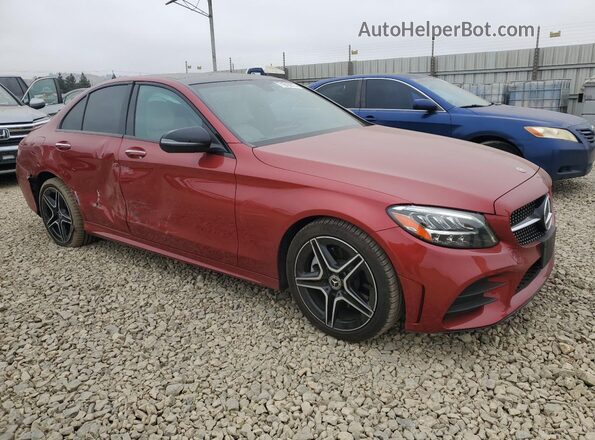 W1KWF8DB4MR620022 2021 MERCEDES-BENZ C Красный Передняя правая четверть