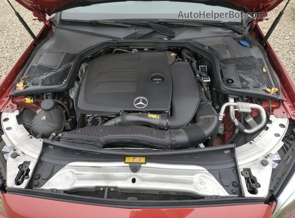 W1KWF8DB4MR620022 2021 MERCEDES-BENZ C Красный Вид задней части салона