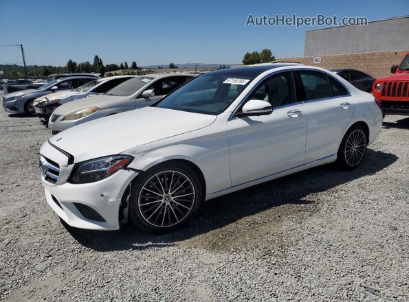 W1KWF8DB5MR651098 2021 MERCEDES-BENZ C White წინა მარცხენა ხედი სამი მეოთხედიდან