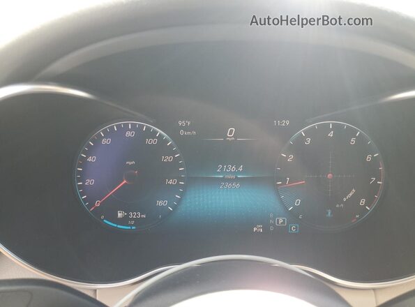 W1KWF8DB5MR651098 2021 MERCEDES-BENZ C White ხელსაწყოთა პანელის ხედი
