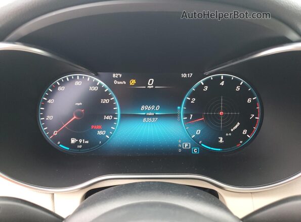 W1KWF8DB6MR651708 2021 MERCEDES-BENZ C Blue Widok zestawu wskaźników