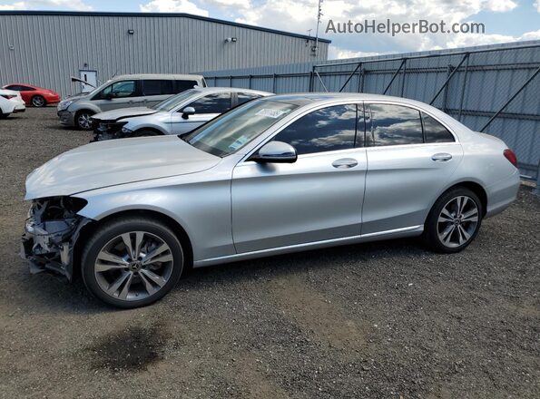 W1KWF8EB3MR625789 2021 MERCEDES-BENZ C Серебряный Передняя левая четверть