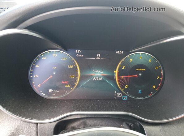W1KWF8EB3MR625789 2021 MERCEDES-BENZ C Серебряный Вид щитка приборов