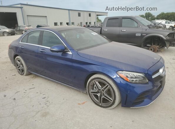 W1KWF8EB3MR635867 2021 MERCEDES-BENZ C Blue წინა მარჯვენა