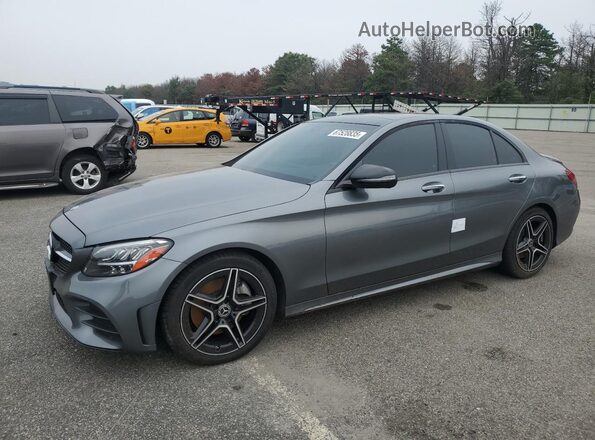 W1KWF8EB4MR650068 2021 MERCEDES-BENZ C Gray Передня ліва чверть