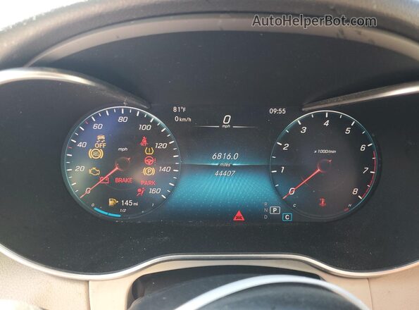 W1KWF8EB7MR650453 2021 MERCEDES-BENZ C Blue Вид щитка приладів