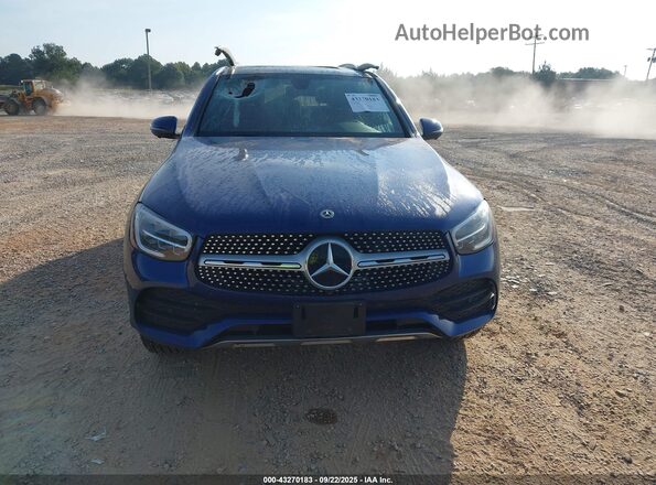 W1N0G8EB0MF923076 2021 MERCEDES-BENZ GLC 300 Синий Вид щитка приборов