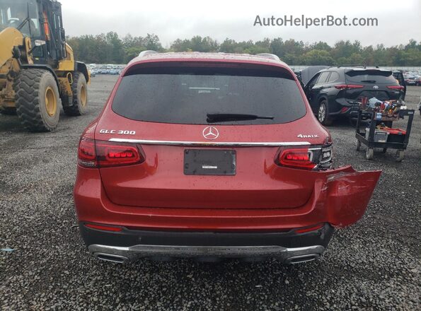 W1N0G8EB1MF922826 2021 MERCEDES-BENZ GLC-CLASS Burgundy უკანა ხედი